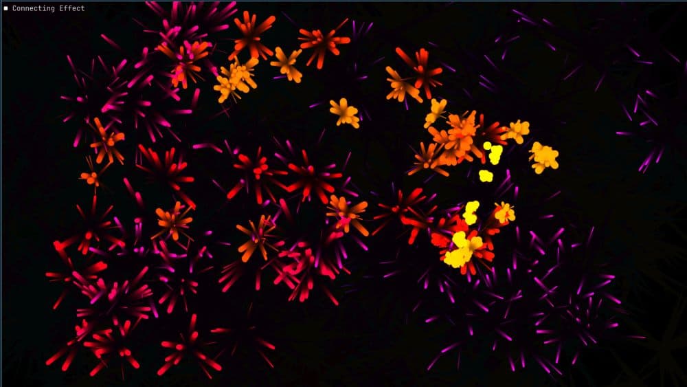 JS Canva Particle Effect screenshot 1