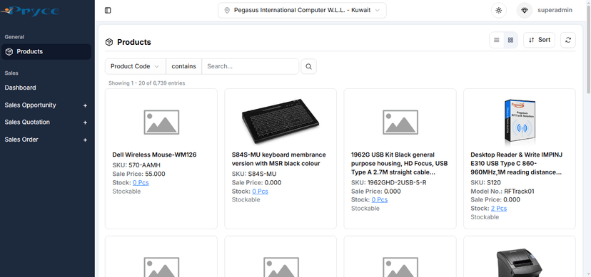 ERP Sales Module (Work in Progress) preview