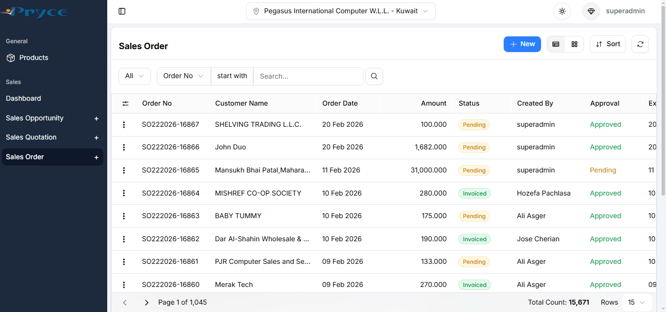ERP Sales Module (Work in Progress) screenshot 2